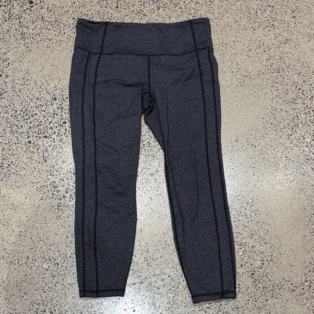 Athleta Charcoal Geometric Leggings